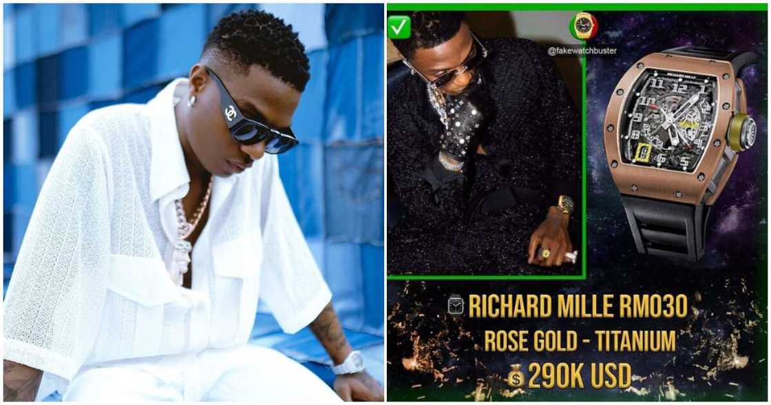 Wizkid's RM wristwatch Wizkid's RM wristwatch