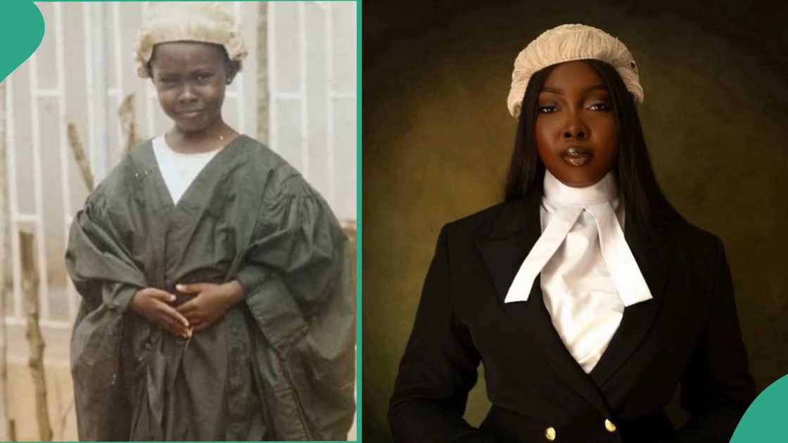 Lady successfully becomes a lawyer.