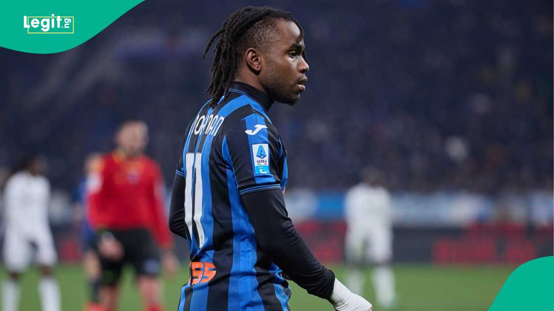 Ademola Lookman, Atalanta, , Gewiss Stadium, Bergamo, Italy, Serie A. Ademola Lookman, Atalanta, , Gewiss Stadium, Bergamo, Italy, Serie A.