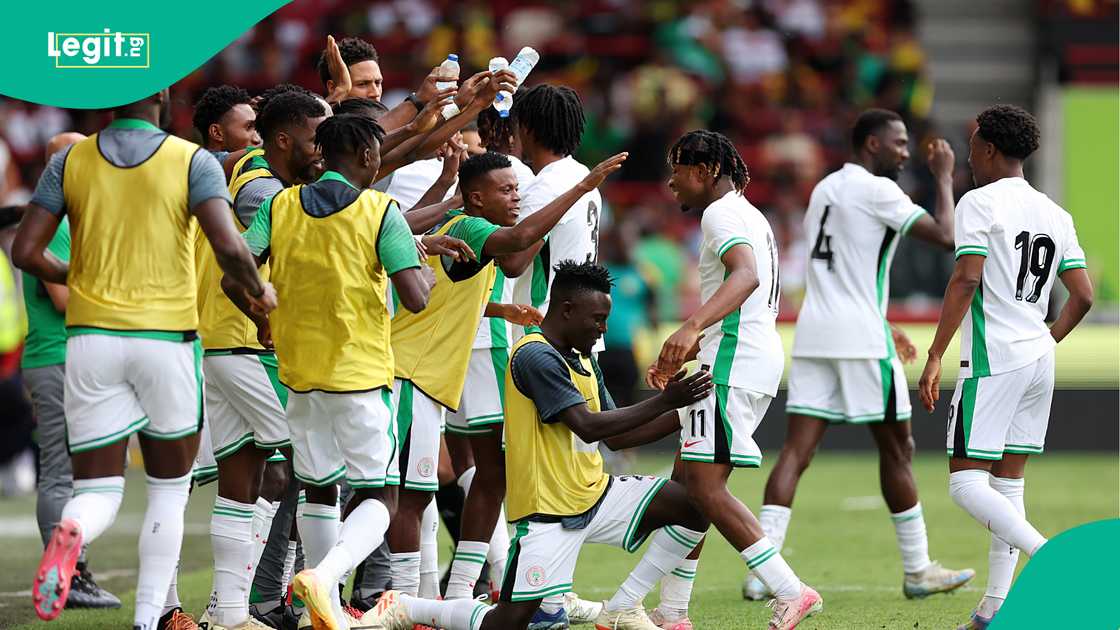 Samuel Chukwueze, Super Eagles, Nigeria, Gtech Community Stadium, Unity Cup, Jamaica. Samuel Chukwueze, Super Eagles, Nigeria, Gtech Community Stadium, Unity Cup, Jamaica.