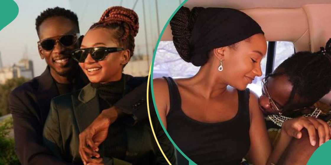 Singer Mr Eazi and Temi Otedola Singer Mr Eazi and Temi Otedola