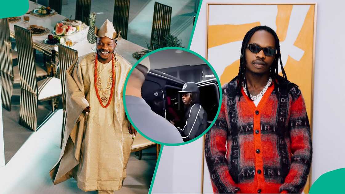 Naira Marley and Sam Larry seen at a dealers' store buy car