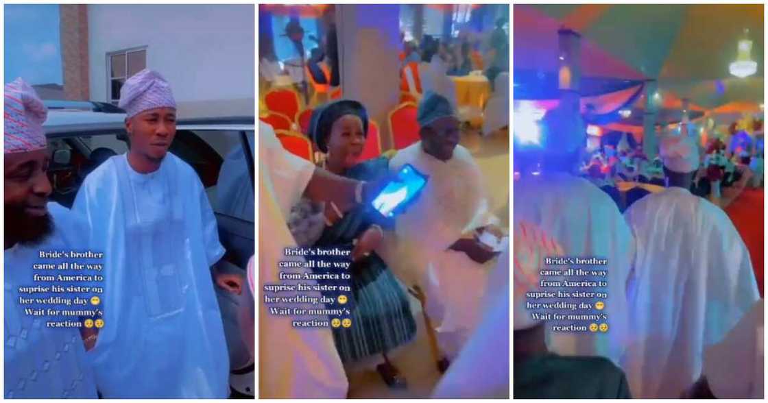 Nigerians in America, Nigerians in US, Bride's brother, man storms siter's wedding, wedding videos Nigerians in America, Nigerians in US, Bride's brother, man storms siter's wedding, wedding videos