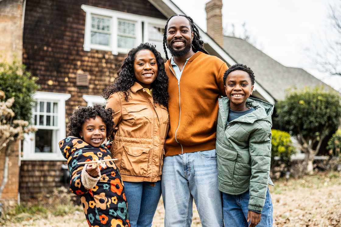 Portrait of a young family Portrait of a young family