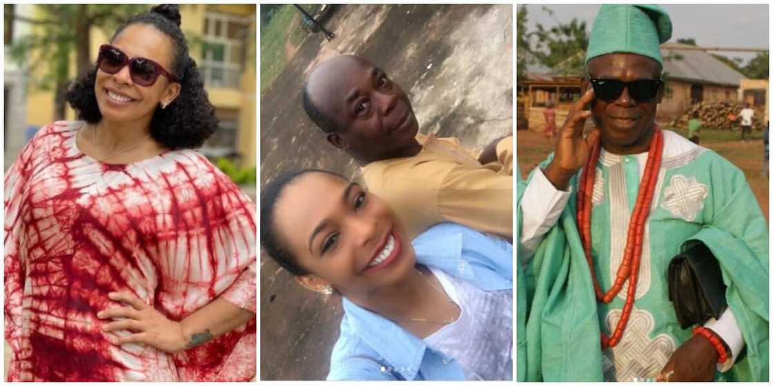 Photos of Tboss and her father. Photos of Tboss and her father.