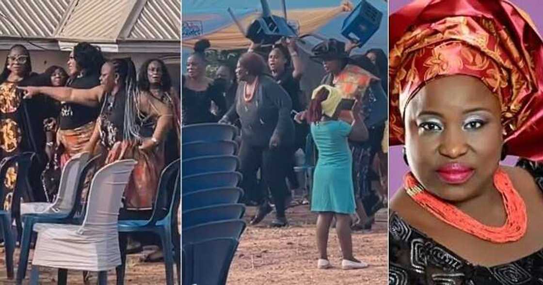 Guests at Cynthia Okereke's burial search for deceased actress