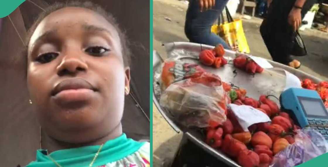 Nigerian graduate who works as pepper seller on the street laments, shares course she studied