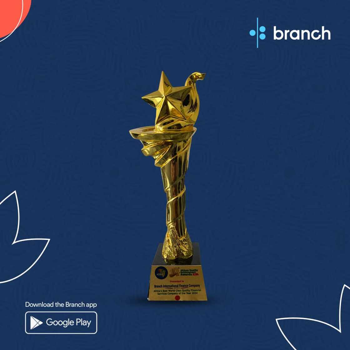 Branch Named 'Best Financial Services Company' at African Quality Awards 2024