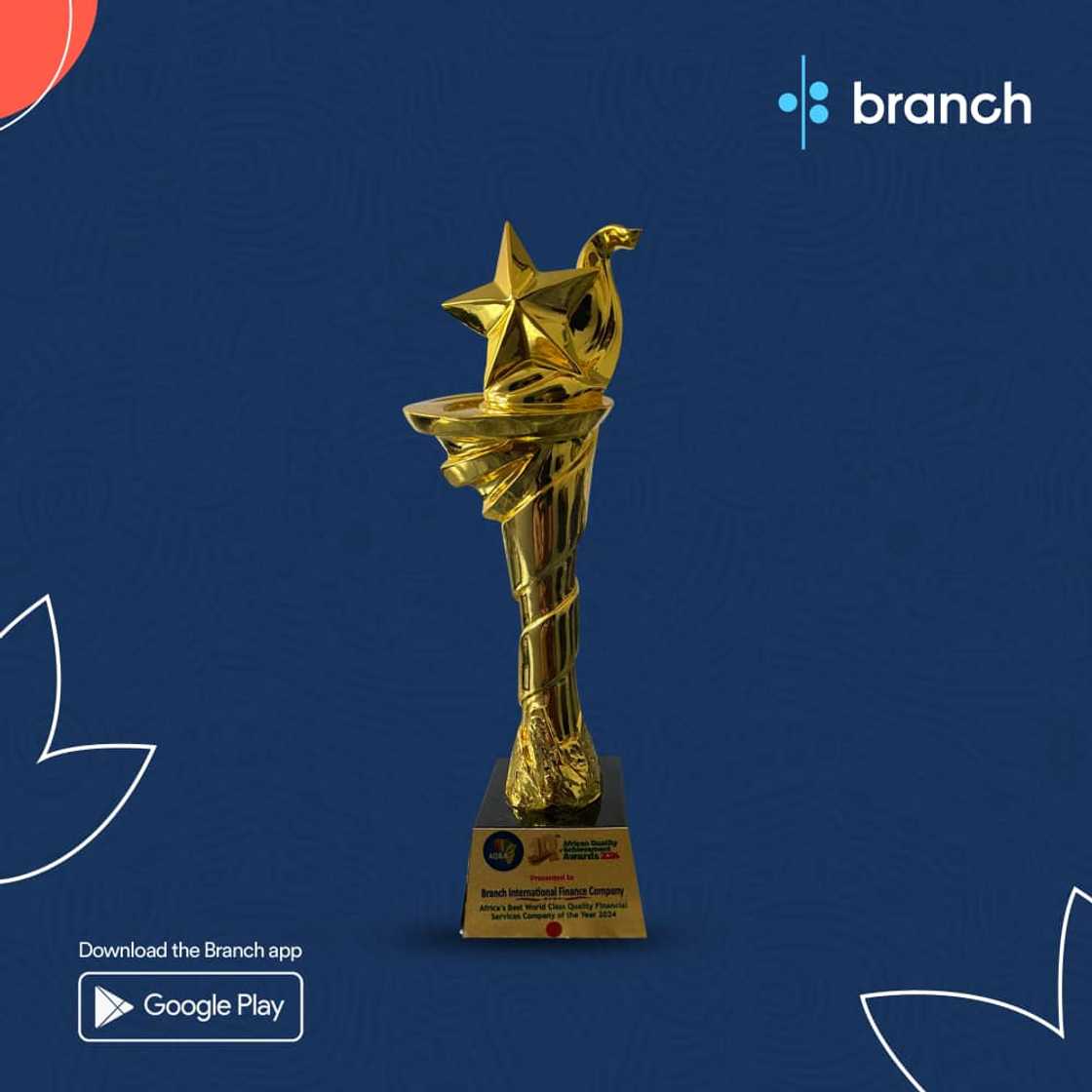 Branch Named 'Best Financial Services Company' at African Quality Awards 2024 Branch Named 'Best Financial Services Company' at African Quality Awards 2024