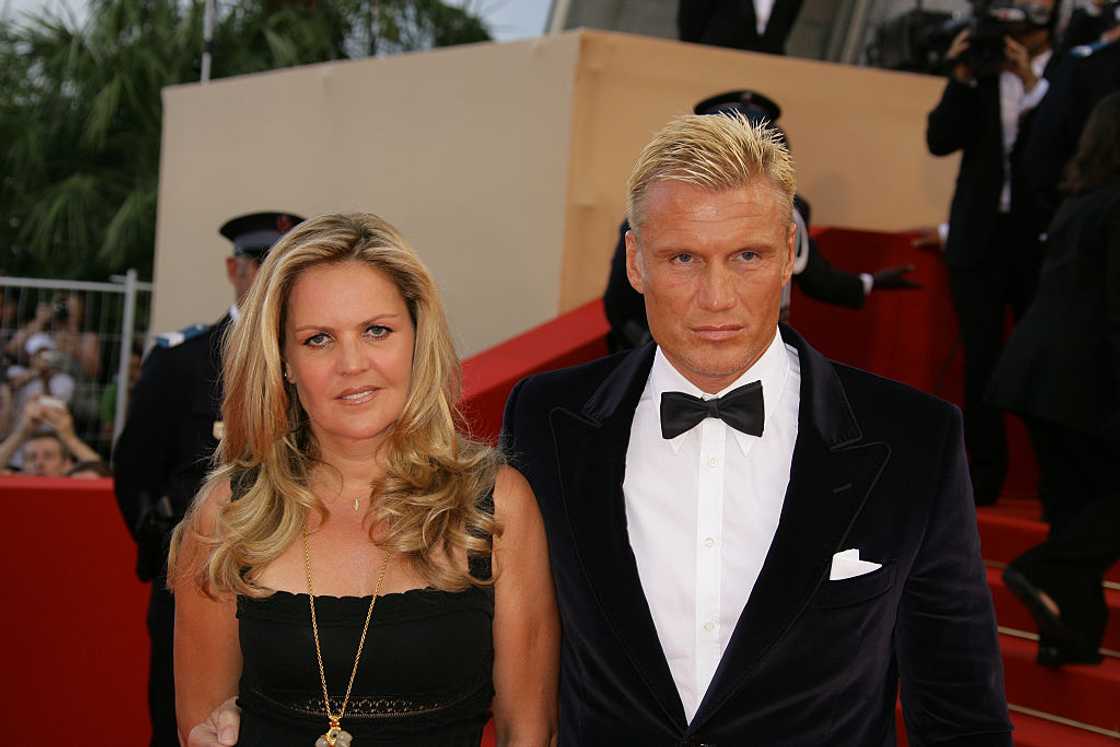 Dolph Lundgren with his ex-wife Anette Qviberg at a red carpet Dolph Lundgren with his ex-wife Anette Qviberg at a red carpet