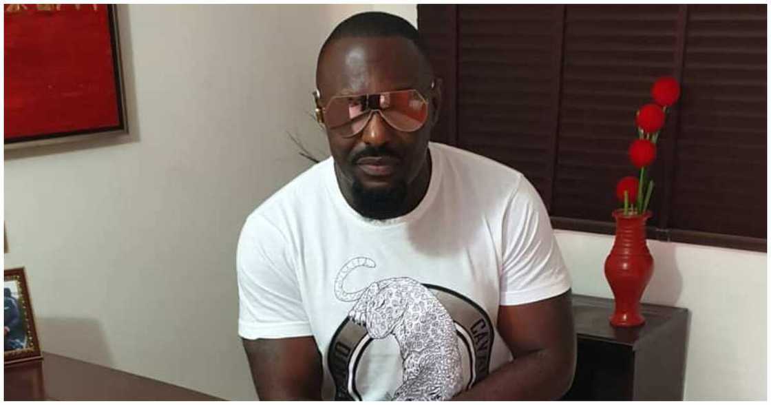 Jim Iyke slammed a troll over comment about his feet.