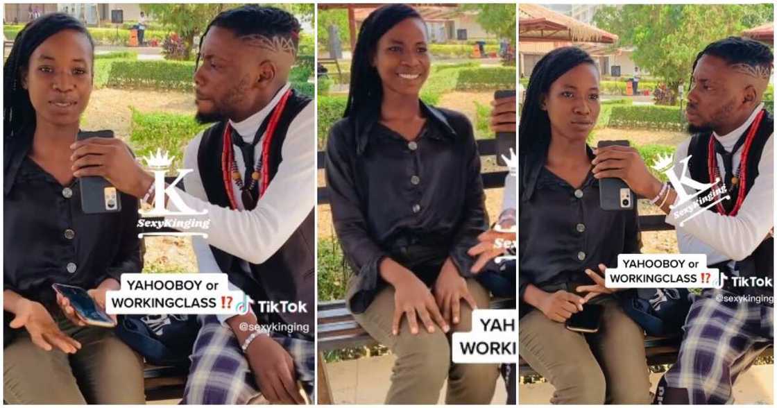 Nigerian lady, yahoo boys, working-class man