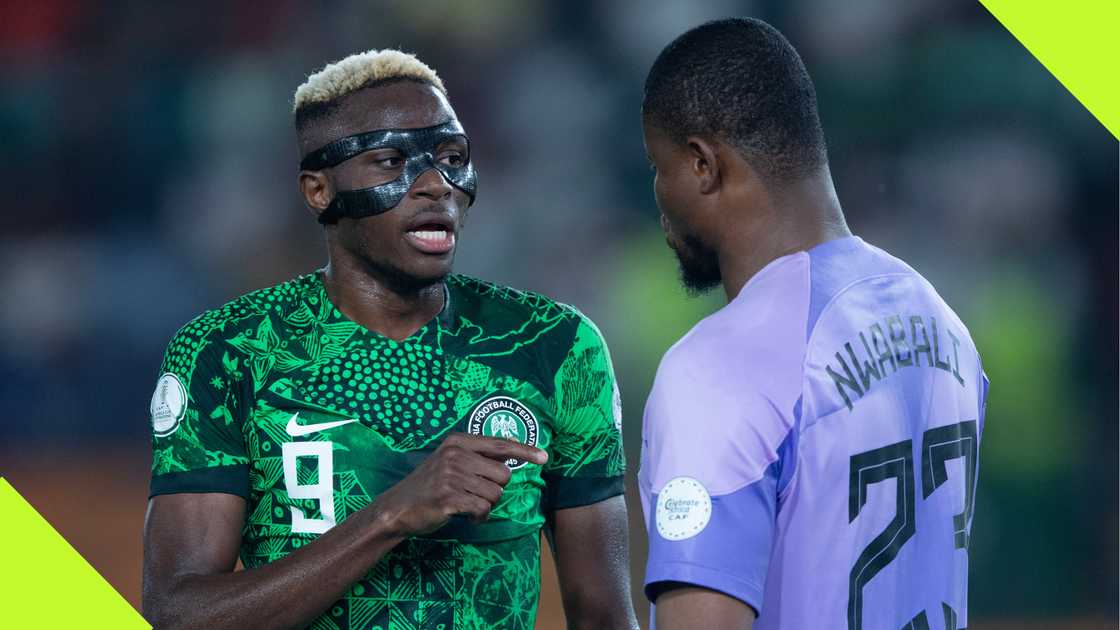 Victor Osimhen and Stanley Nwabali at AFCON 2023 Victor Osimhen and Stanley Nwabali at AFCON 2023