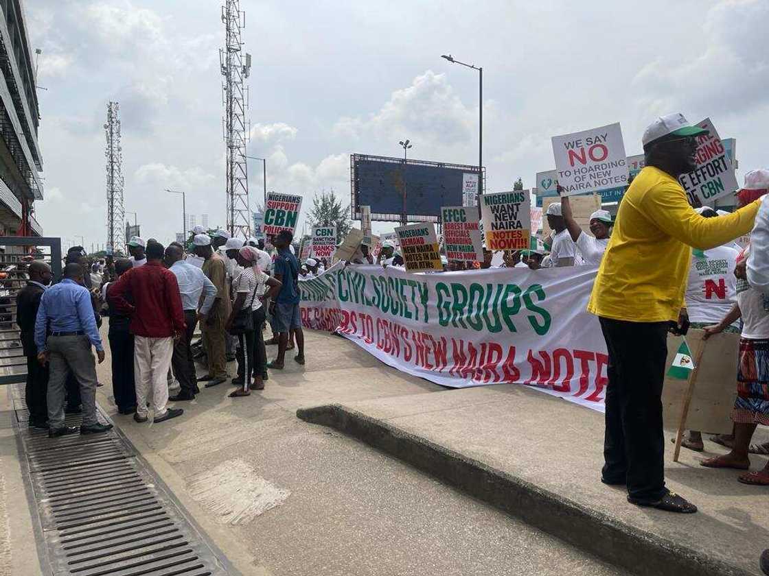 New naira notes protest