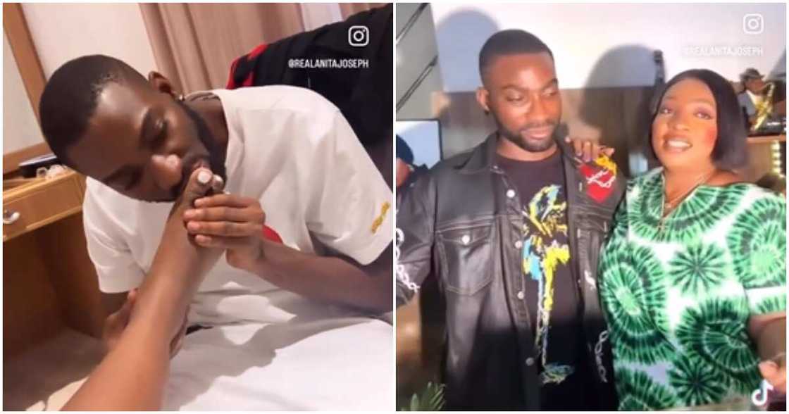 Actress Anita Joseph and hubby Actress Anita Joseph and hubby