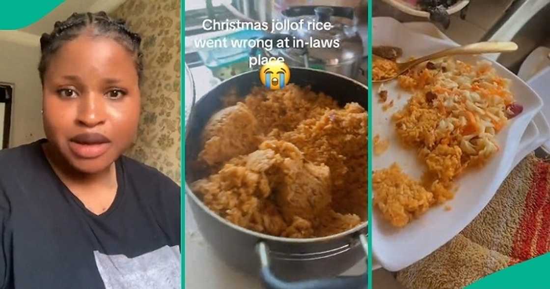 Lady laments over family's refusal to eat her jollof rice