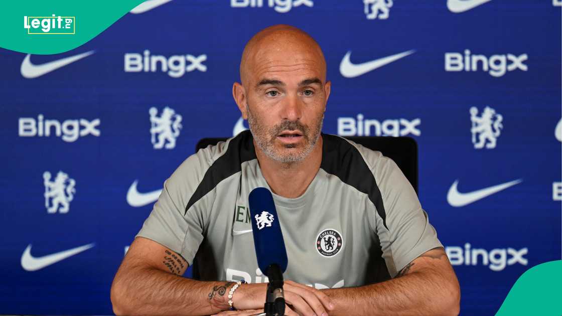 Enzo Maresca, Chelsea, Cobham, London, England, Premier League Enzo Maresca, Chelsea, Cobham, London, England, Premier League