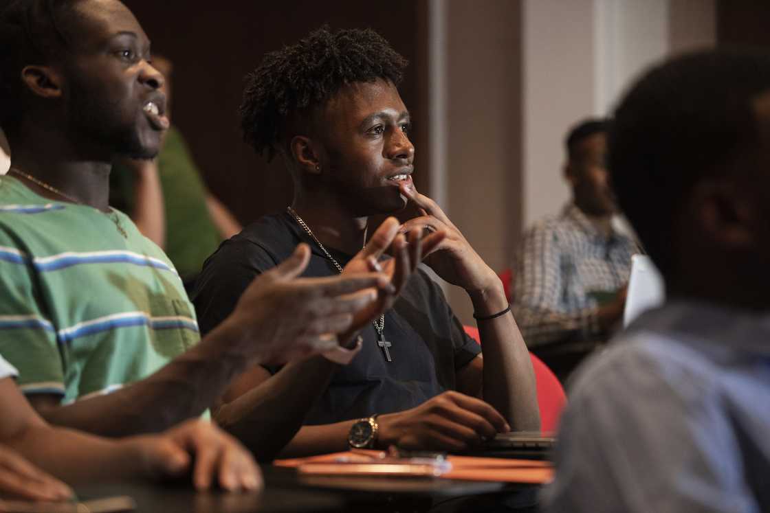 Students in a lecture hall