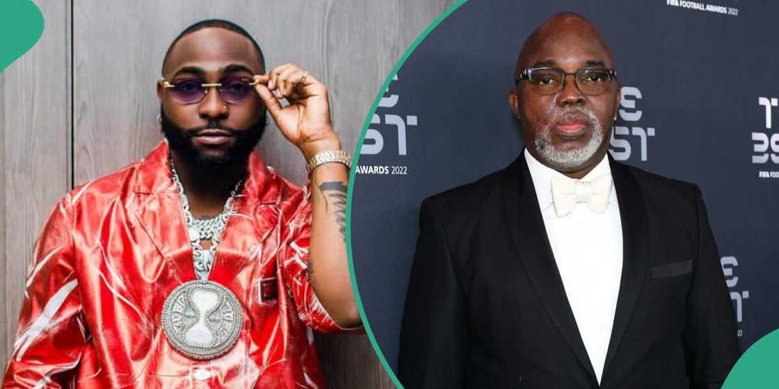 Davido, Ex-NFF president Pinnick Davido, Ex-NFF president Pinnick