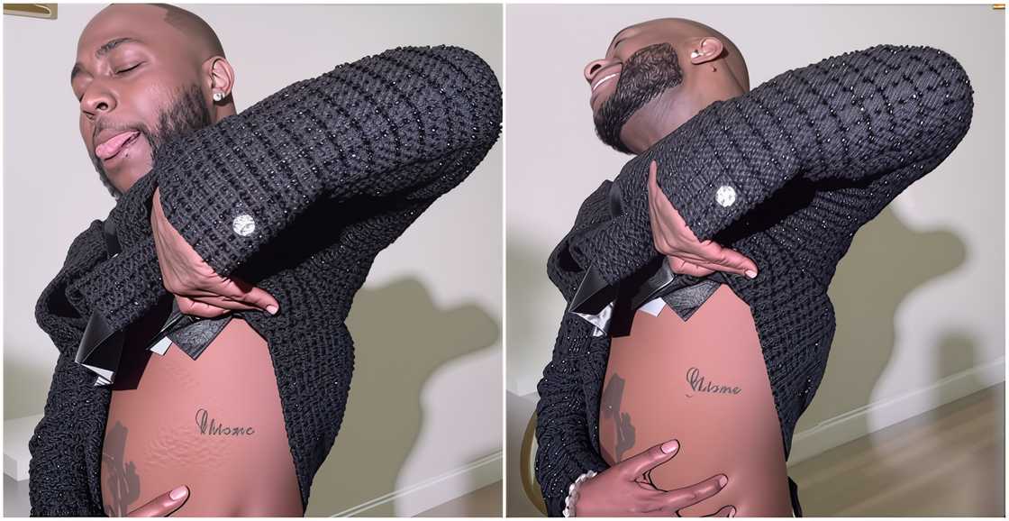 Davido tattoos wife's name on his body