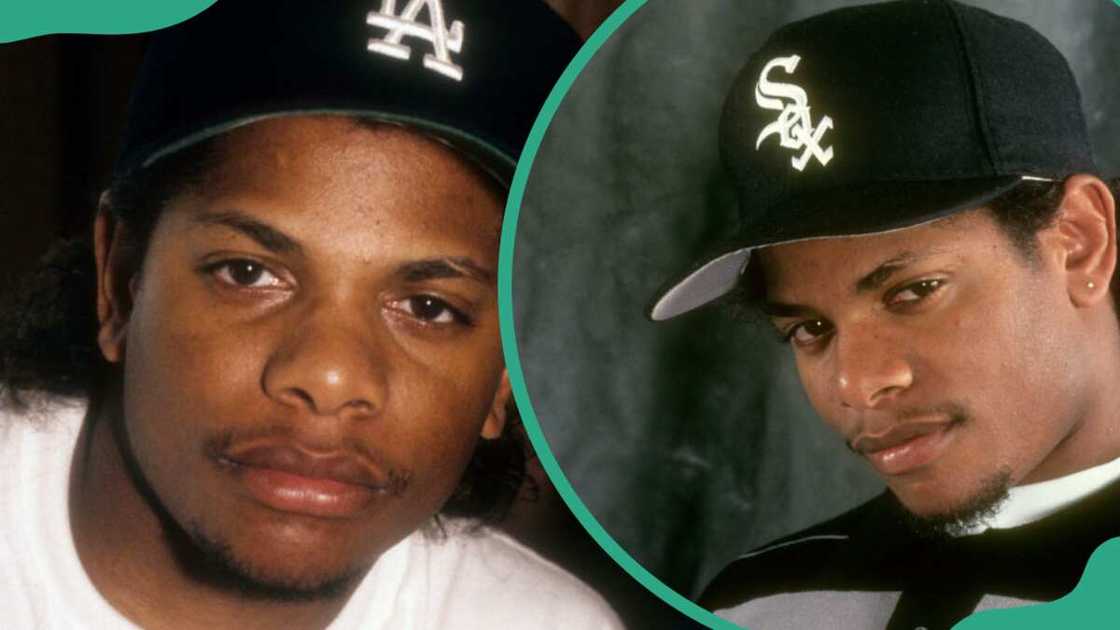 Rapper Eazy-E (aka Eric Lynn Wright) appears in a portrait taken in New York City Rapper Eazy-E (aka Eric Lynn Wright) appears in a portrait taken in New York City