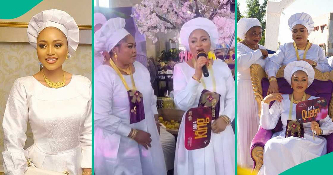 Regina Daniels and her mum at a Celestial Church.