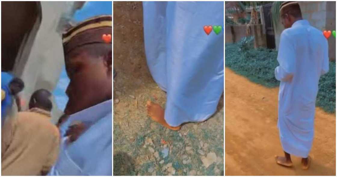 Alfa, footwear, Ramadan, barefooted, treks home Alfa, footwear, Ramadan, barefooted, treks home