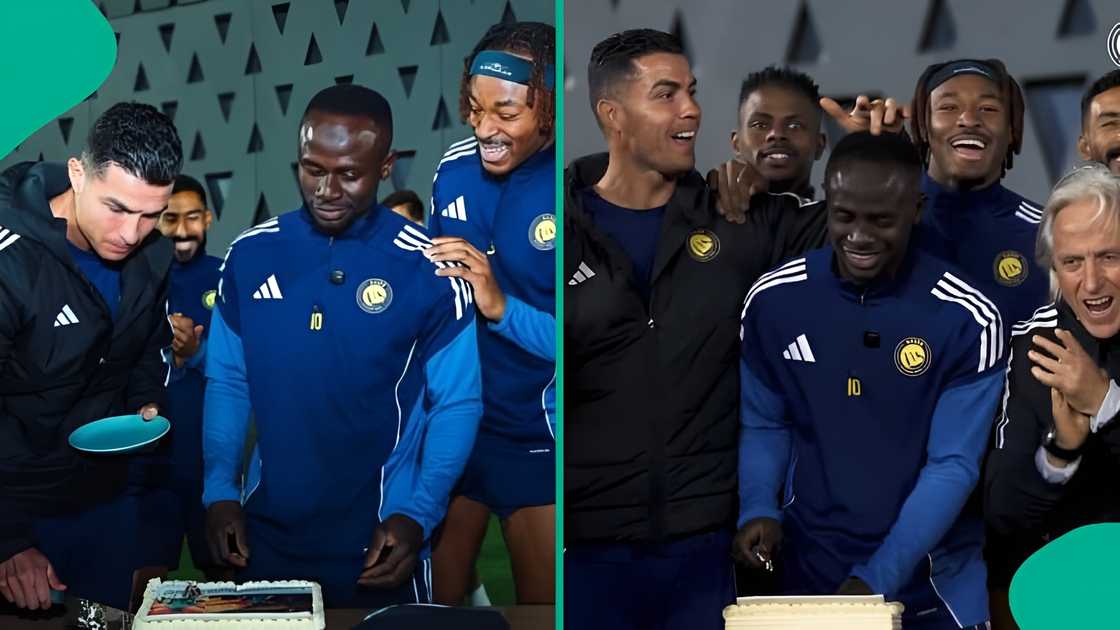 Nigerian man shares hilarious moment Ronaldo taps Sadio Mané’s head