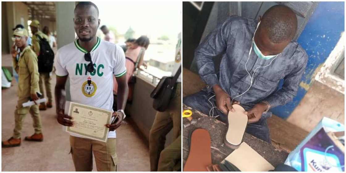 Nigerian Graduate Showcases His Work as a Shoemaker Proudly, Pens Open Letter to Those who Called Him Useless Nigerian Graduate Showcases His Work as a Shoemaker Proudly, Pens Open Letter to Those who Called Him Useless