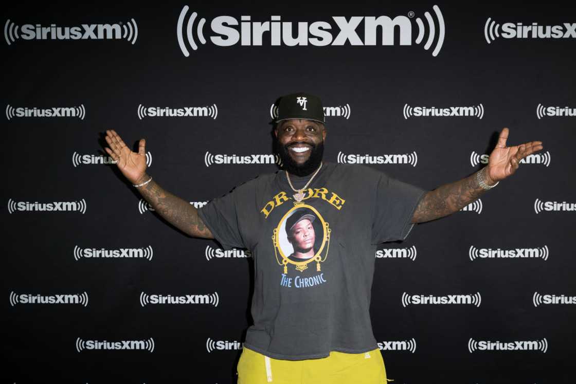 Rick Ross visits SiriusXM Studios in Miami Beach, Florida.