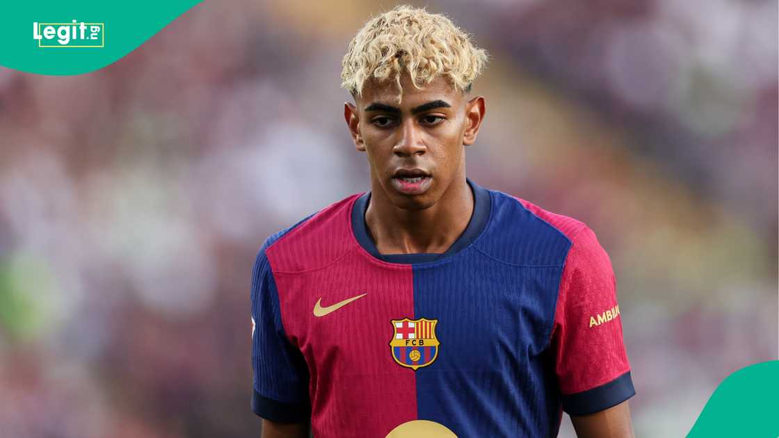 Lamine Yamal, Barcelona, Villarreal, Estadii Olimpic Lluis Companys, Spain, La Liga Lamine Yamal, Barcelona, Villarreal, Estadii Olimpic Lluis Companys, Spain, La Liga