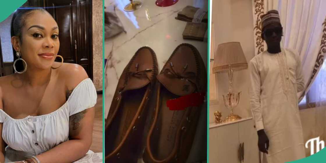 Interior designer Ehi Ogbebor gives gateman $1000 shoes. Interior designer Ehi Ogbebor gives gateman $1000 shoes.