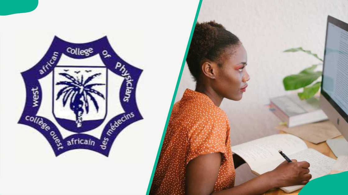 WACP's logo and a woman copying notes from the computer WACP's logo and a woman copying notes from the computer