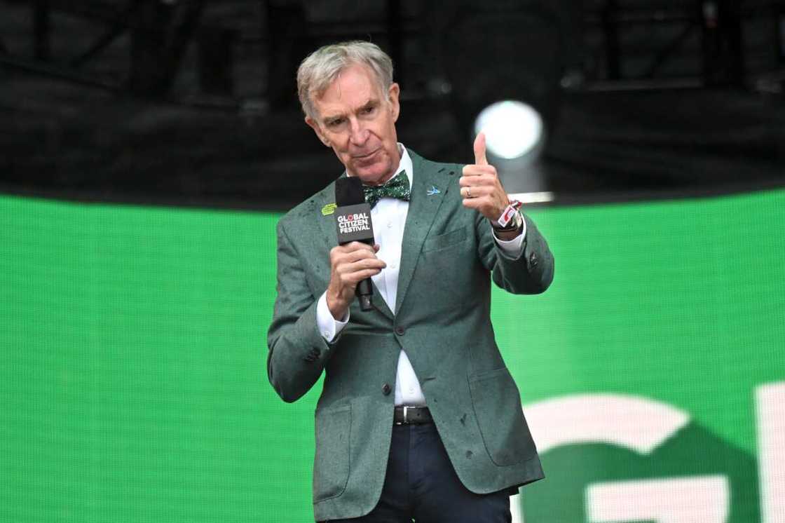 Bill Nye speaks onstage at Global Citizen Festival in New York City