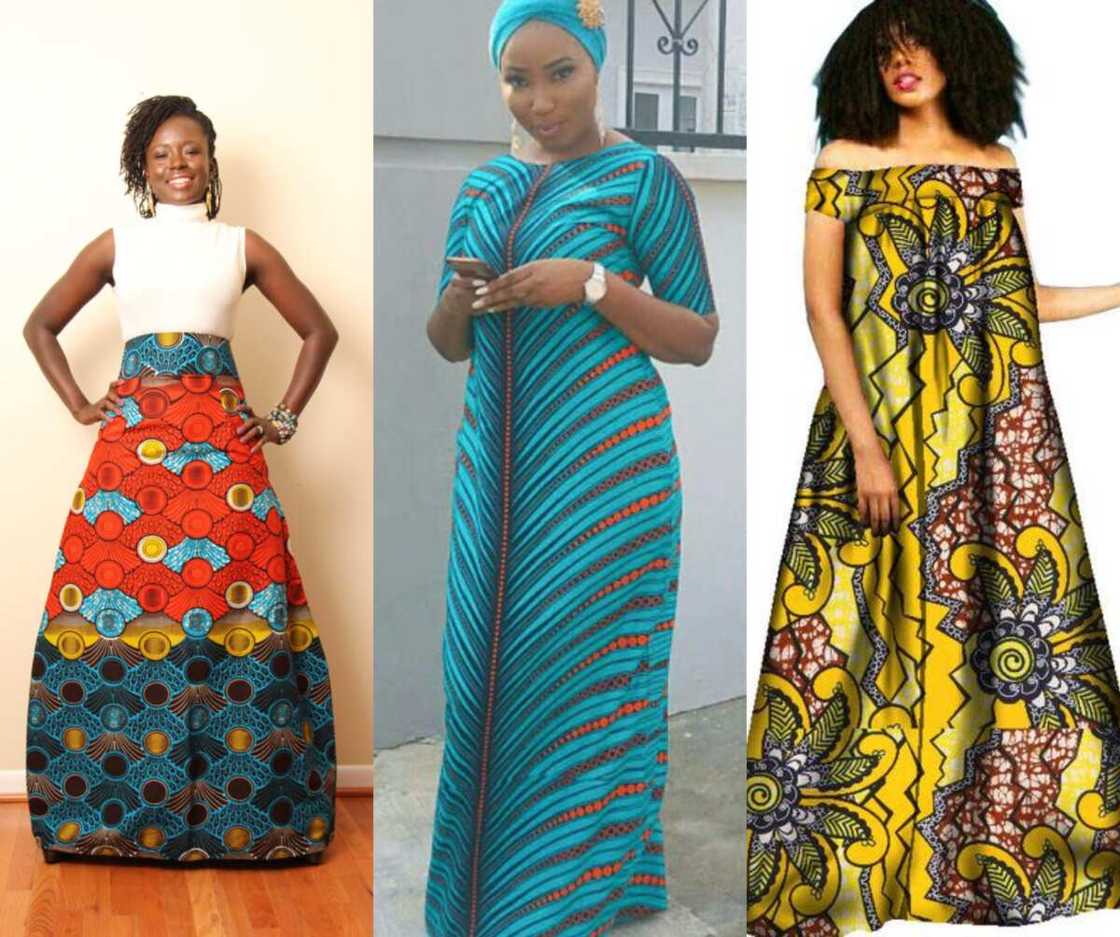 Maxi A line Ankara dresses Maxi A line Ankara dresses