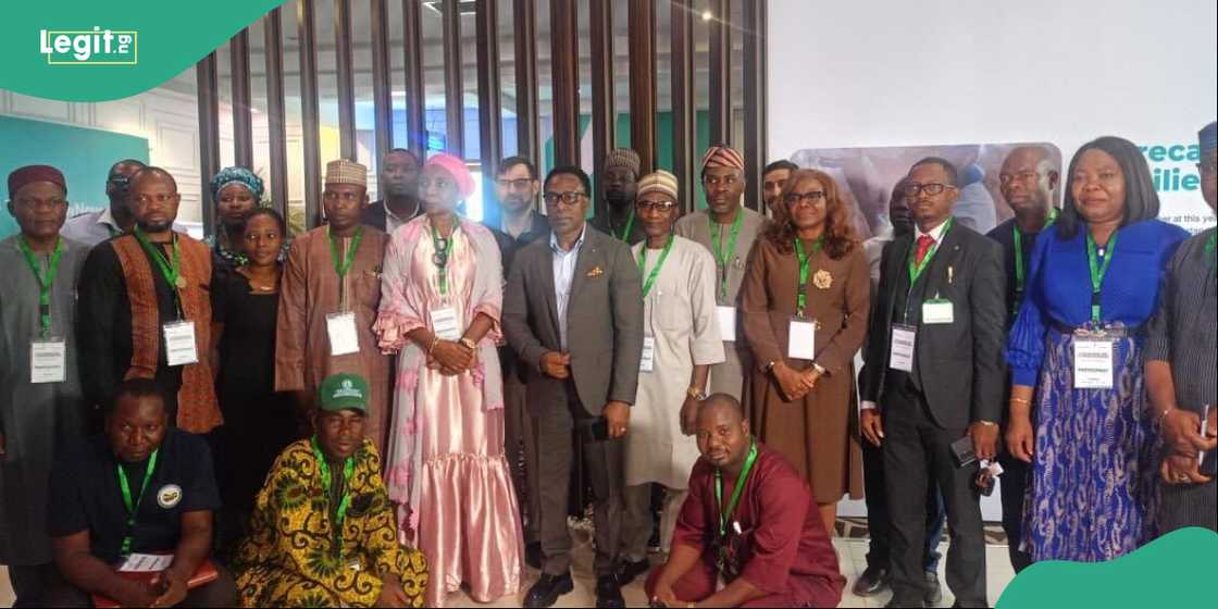 Officials at the launch of the NiMet and Tomorrow.io climate advisory initiative in Abuja.