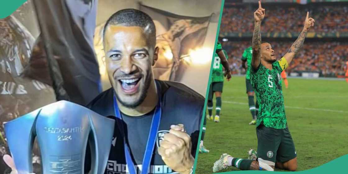 Troost Ekong celebrates Geek Championship win with PAOK Troost Ekong celebrates Geek Championship win with PAOK