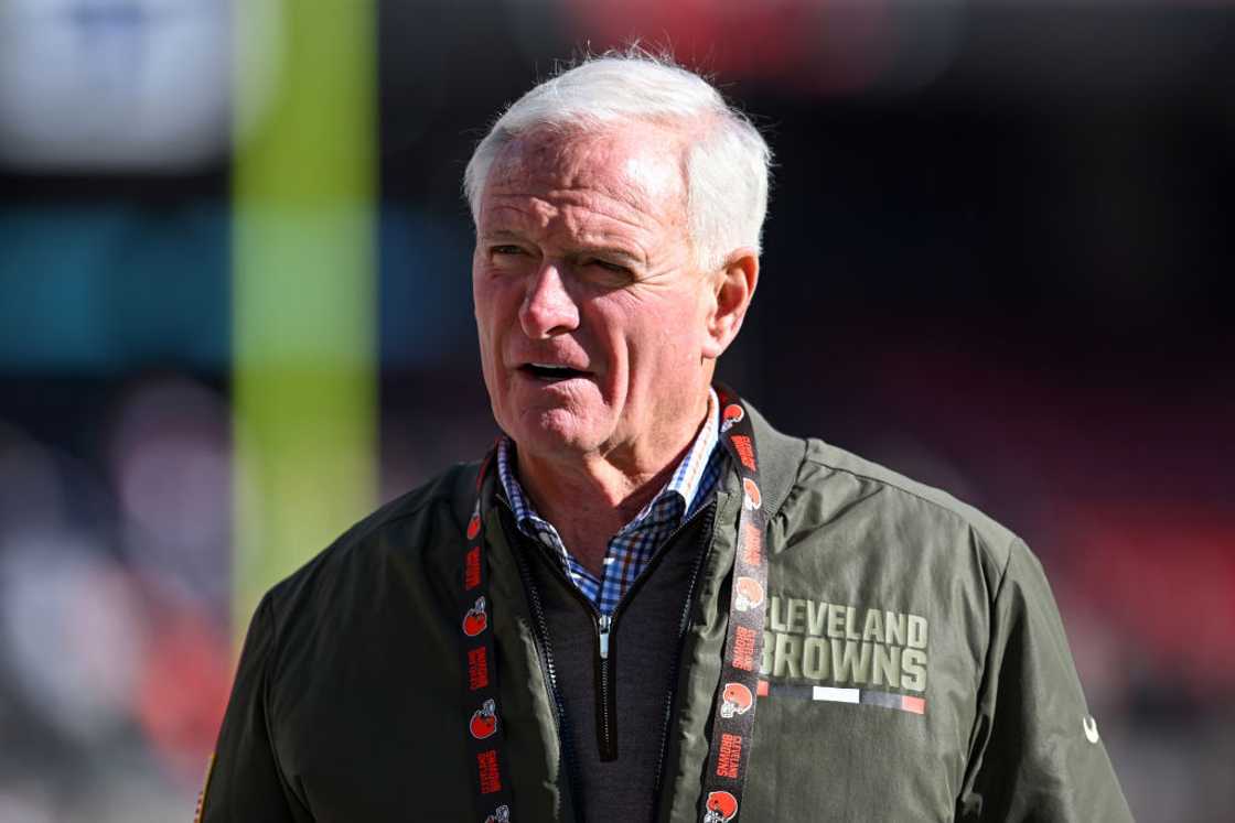 Jimmy Haslam attends Pittsburgh Steelers v Cleveland Browns game