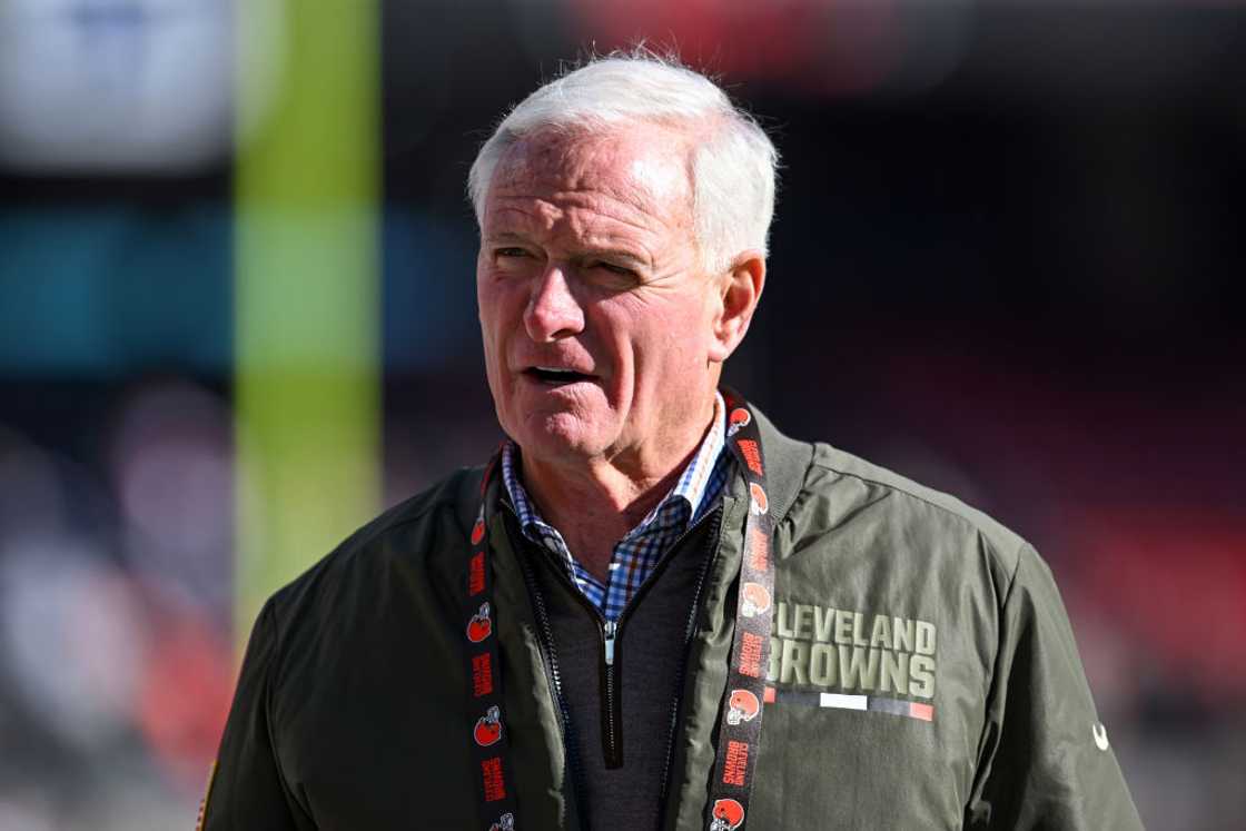 Jimmy Haslam attends Pittsburgh Steelers v Cleveland Browns game Jimmy Haslam attends Pittsburgh Steelers v Cleveland Browns game