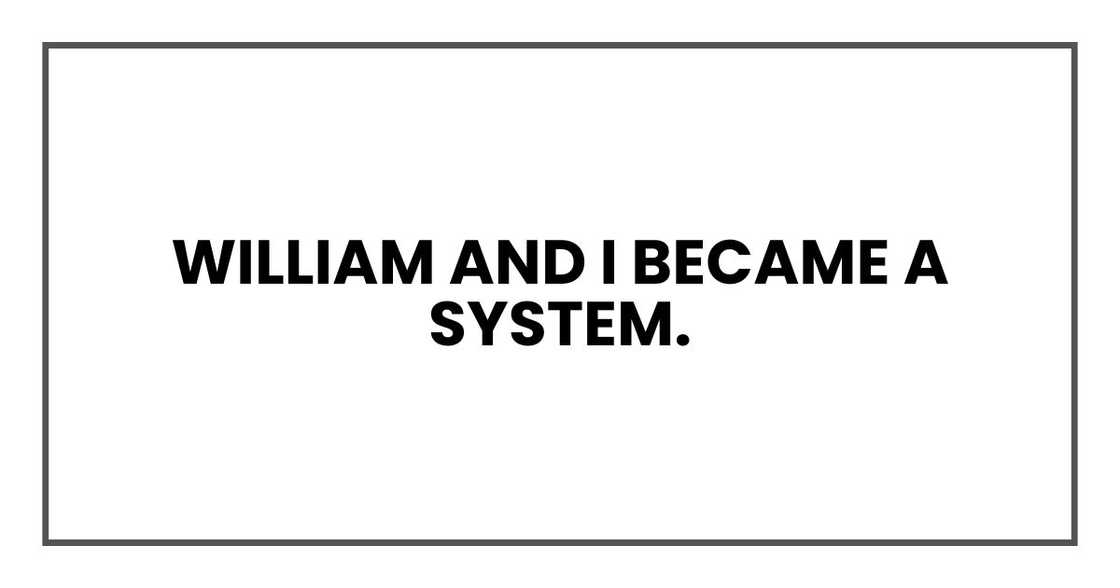 WILLIAM AND I WILLIAM AND I