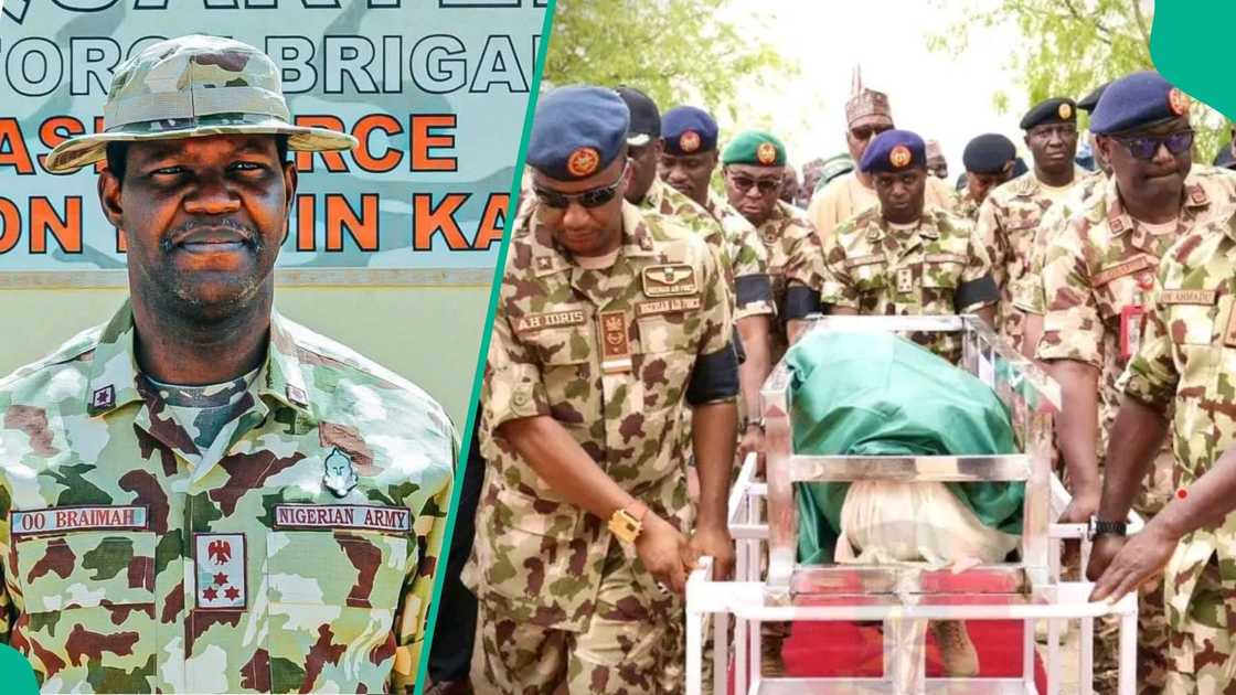 Photos Emerge as Army Buries General, Others Killed After Deadly Attack in Borno