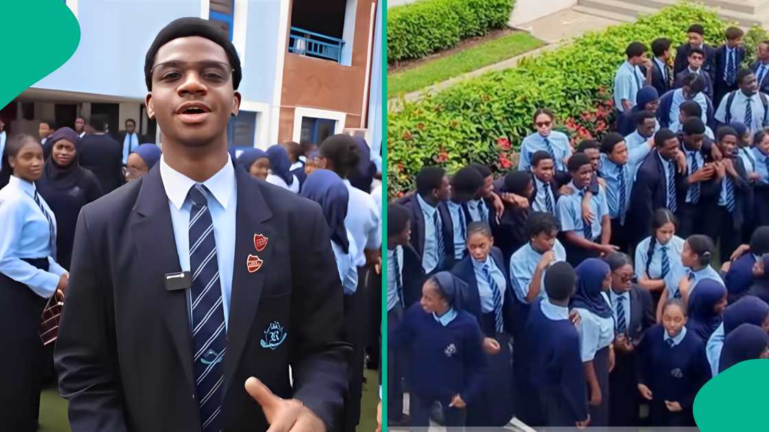 Students celebrate after completing their IGCSE. Students celebrate after completing their IGCSE.
