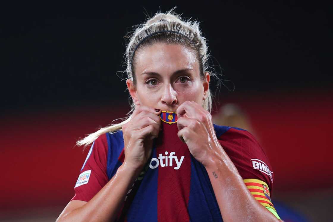 Alexia Putellas at Estadi Johan Cruyff in Barcelona, Spain. Alexia Putellas at Estadi Johan Cruyff in Barcelona, Spain.