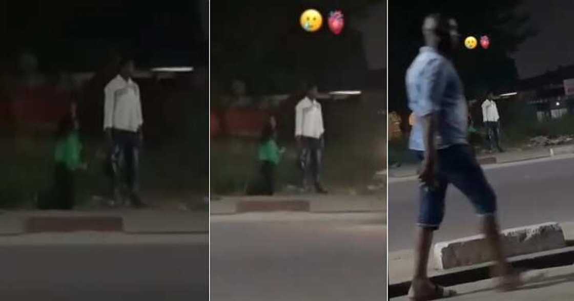 Lady kneels down to beg her man Lady kneels down to beg her man