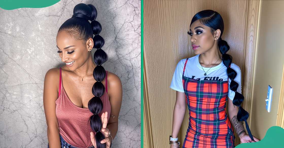 Bubble ponytail Bubble ponytail