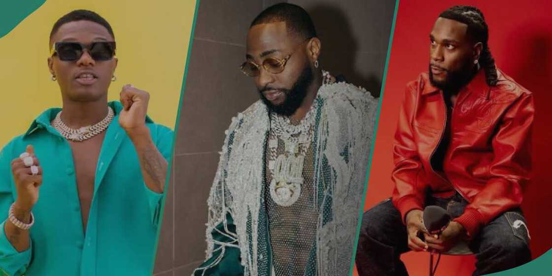 Davido takes a swipe at Wizkid, Burna Boy over Grammy nomination.