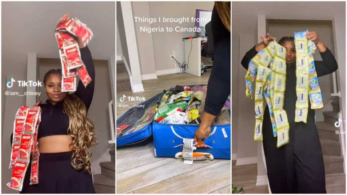 Provisions in Canada/lady showed off her things. Provisions in Canada/lady showed off her things.