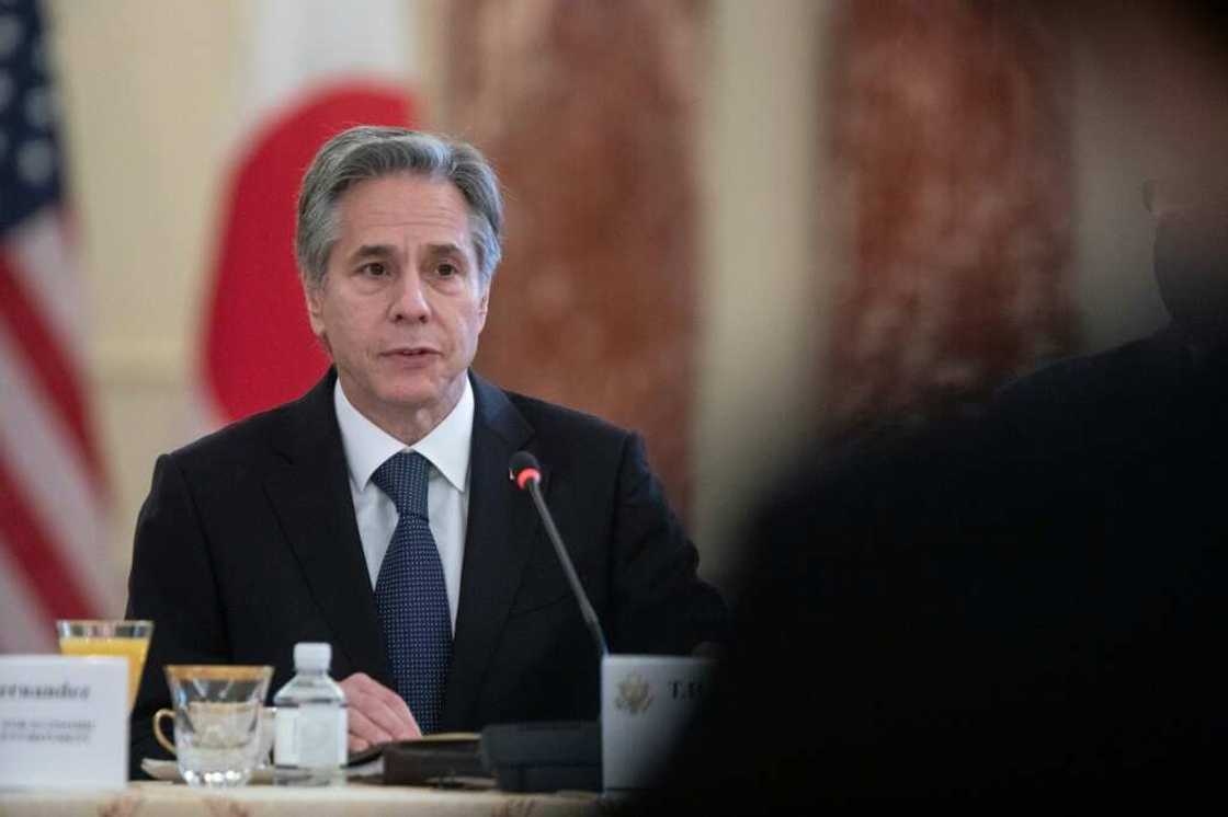 US Secretary of State Antony Blinken says he had a 'frank' telephone discussion with Russian Foreign Minister Sergei Lavrov US Secretary of State Antony Blinken says he had a 'frank' telephone discussion with Russian Foreign Minister Sergei Lavrov