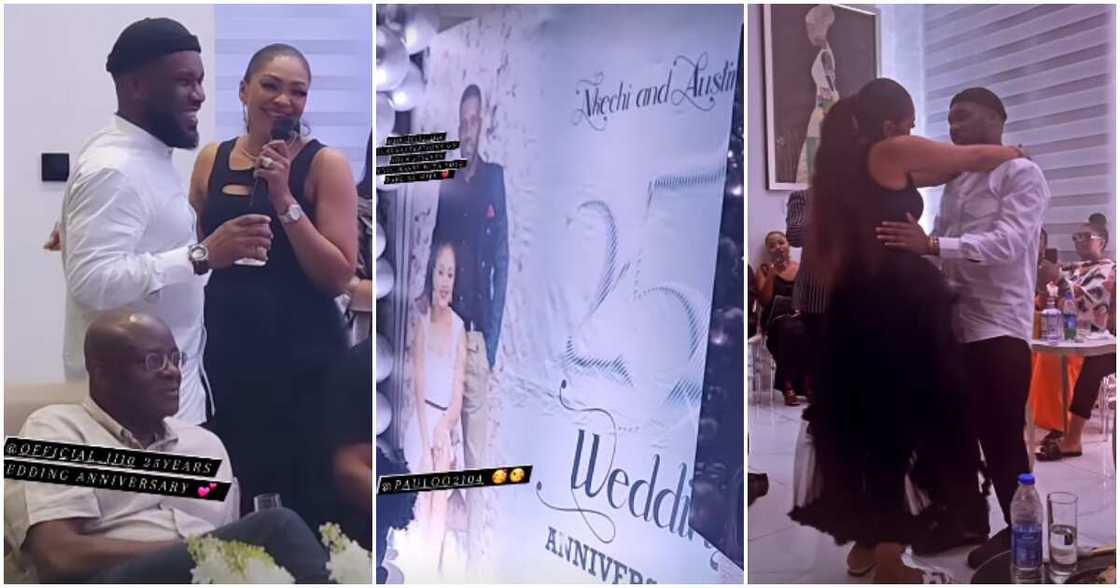 Austin JJ Okocha and wife Nkechi celebrate 25th wedding anniversary. Austin JJ Okocha and wife Nkechi celebrate 25th wedding anniversary.