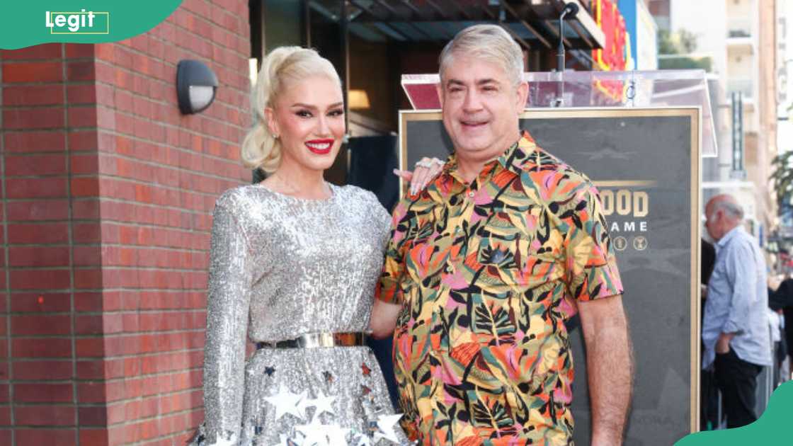 Gwen Stefani and Eric Stefani at the star ceremony Gwen Stefani and Eric Stefani at the star ceremony